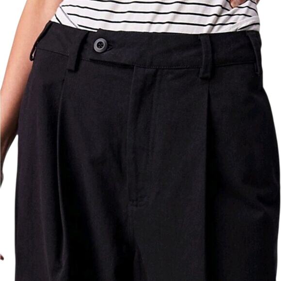 Free People Black Needed Breaking Trouser,  12, Cuffed, Wide-leg, Mid-Rise - Picture 3 of 12